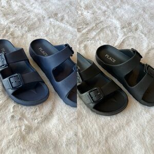 PLACE Kids' Navy and Black Sandals